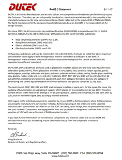RoHS 3 Declaration