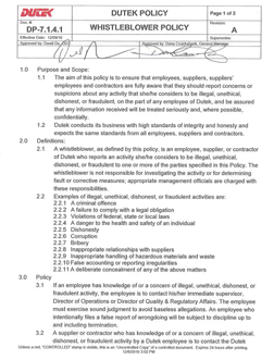 Whistleblower Policy