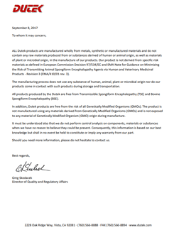 TSE-BSE-GMO Statement